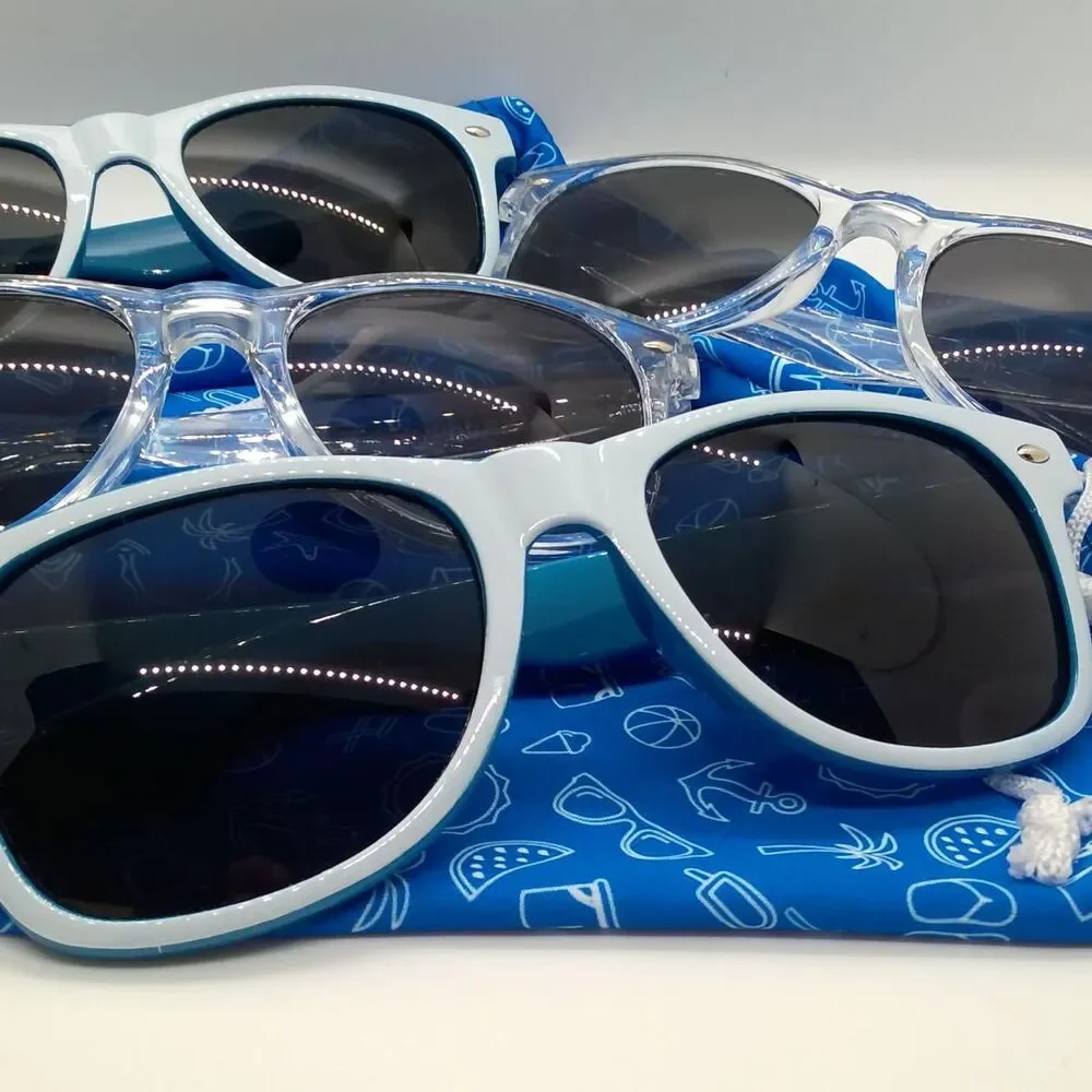 Unbranded Men's Blue and White Sunglasses